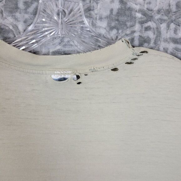 Vintage Cabbage Patch Shirt Mens Large Ivory Night Club San Francisco Thrashed - Picture 9 of 11